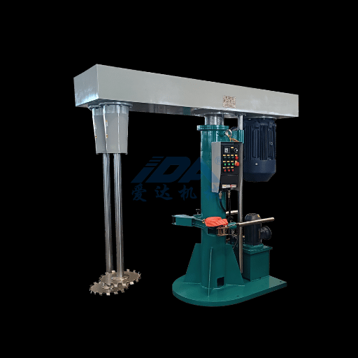 Hand-cranked double-shaft disperser