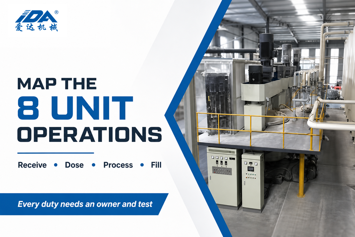 3. Map the 8 Unit Operations From Feeding to Filling — IDA Equipment