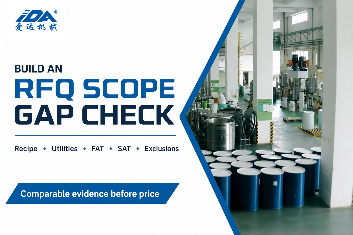10. Build an RFQ That Exposes Scope Gaps — IDA Equipment