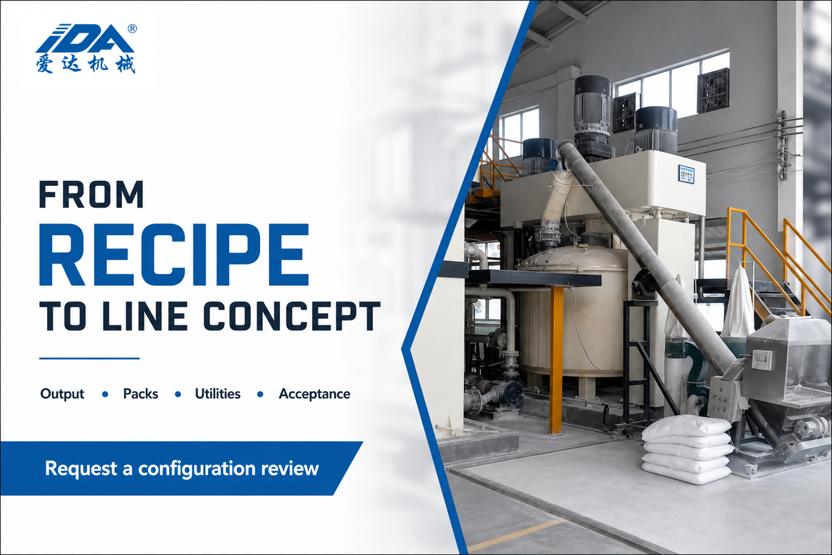 Turn Your Recipe Envelope Into a Line Concept — IDA Equipment