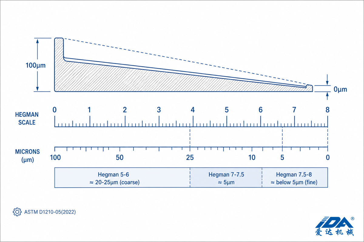 Reading Your Grind Gauge, Hegman Scale to Microns — IDA