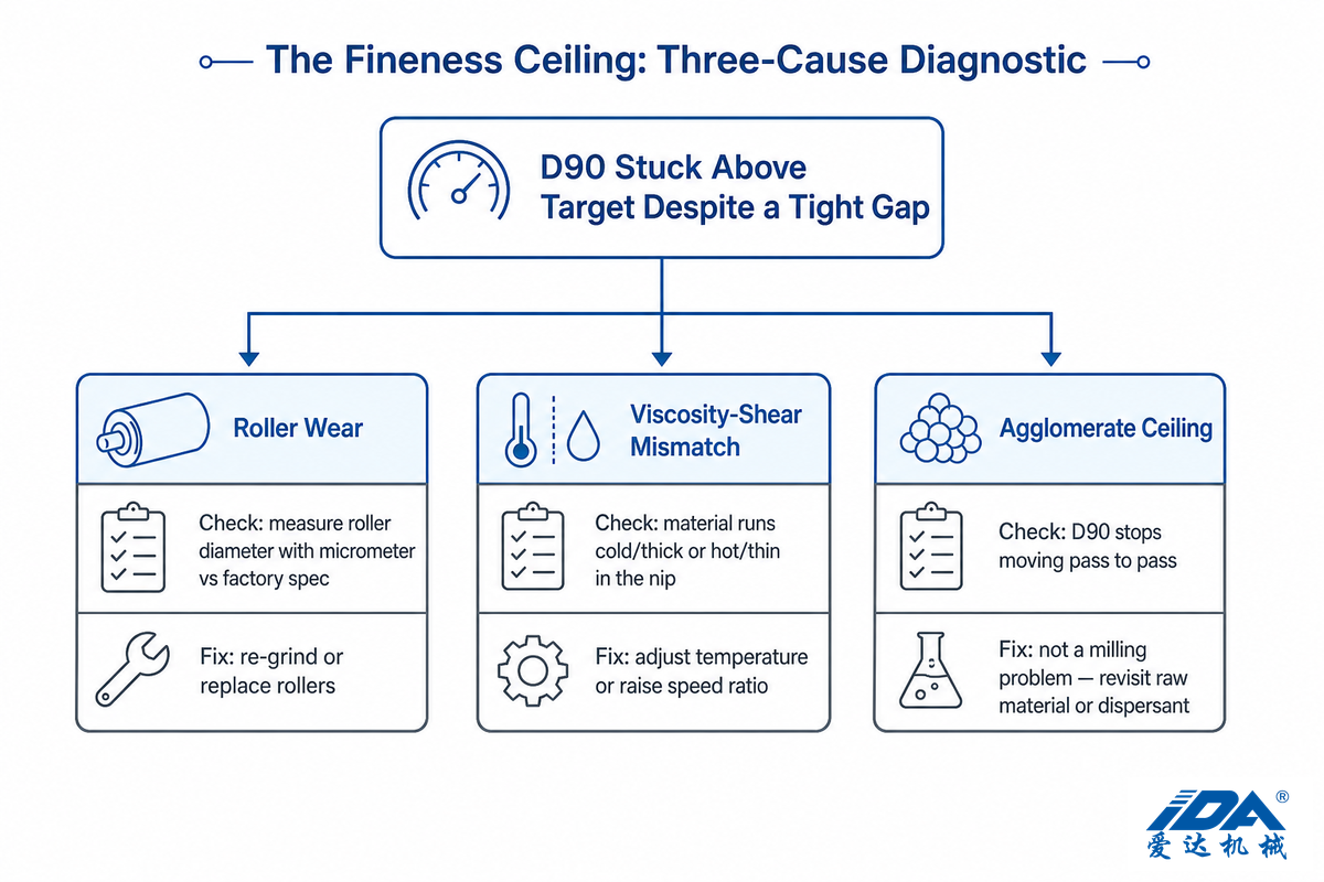 The Fineness Ceiling: Three-Cause Diagnostic — IDA