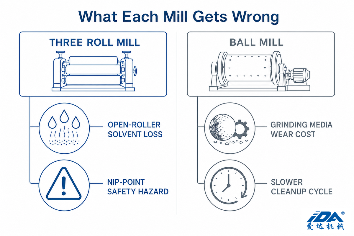 What Each Mill Gets Wrong (Honest Limitations) — IDA
