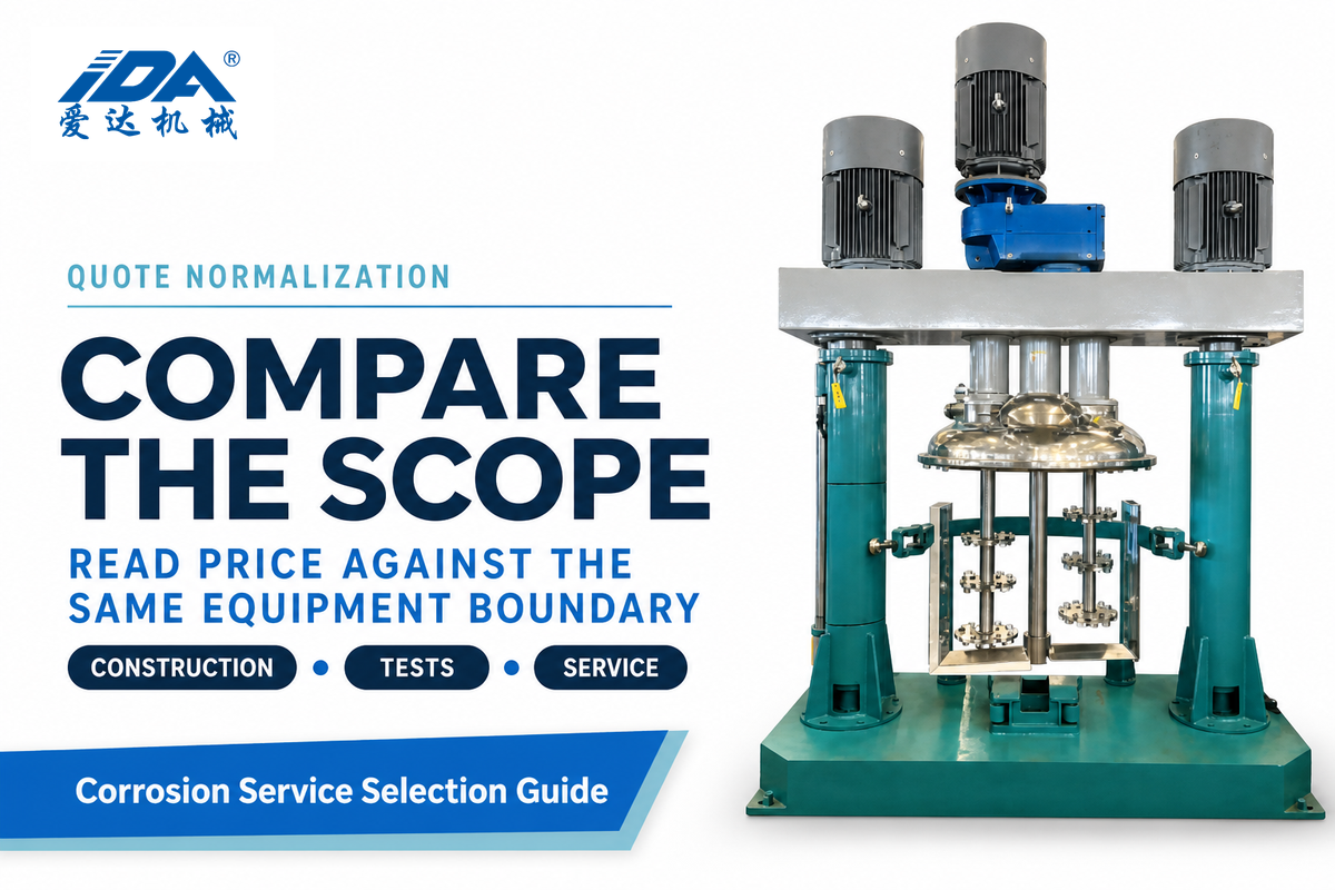 9. Why Comparable Reactor Quotes Start With Scope — IDA Equipment
