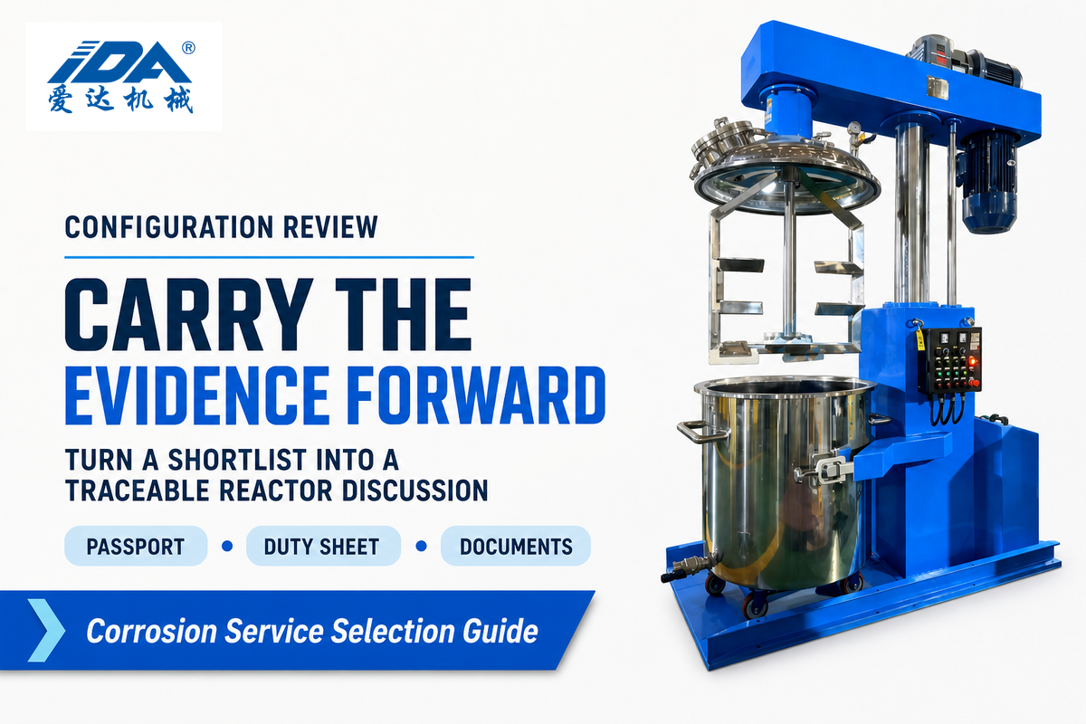 10. From Material Shortlist to an IDA Reactor Configuration — IDA Equipment