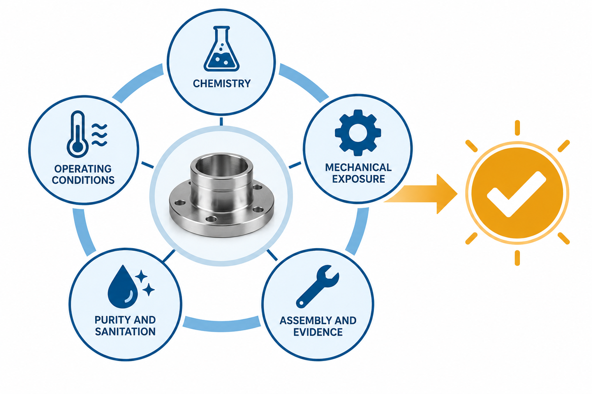 dimensiones de cribado matricial COMPASS para materiales mezcladores candidatos.