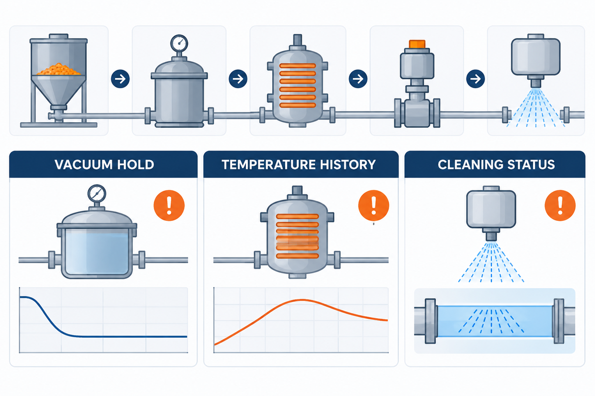 Silicone sealant control register for vacuum, temperature, transfer closure and cleaning.